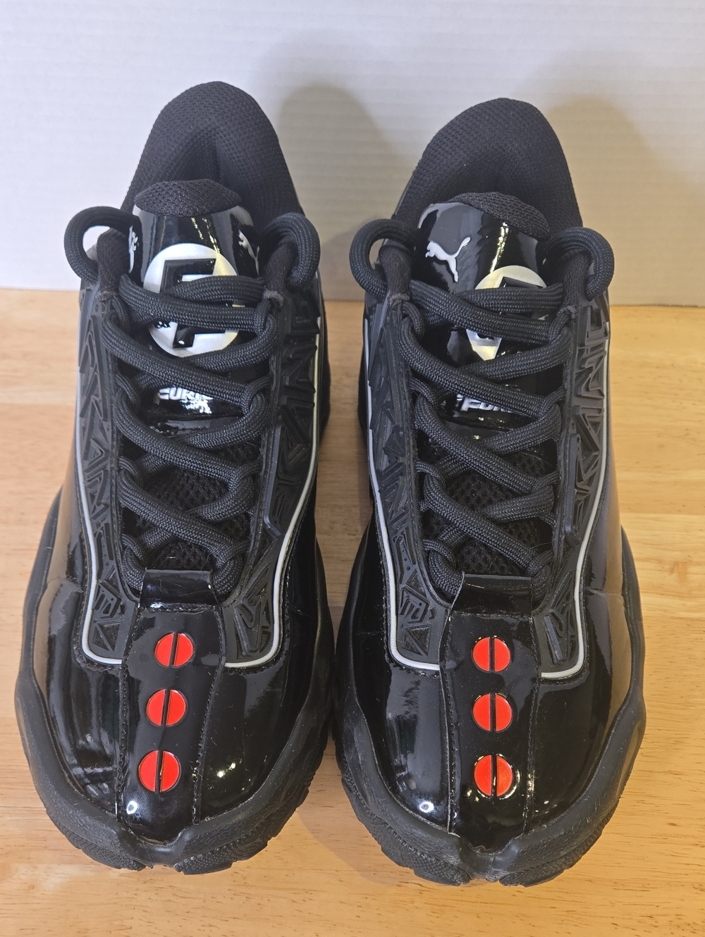 Puma x Fast & Furious Black Patent Sneakers Men's US 12